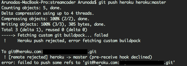Heroku buildpack failed due to github outage