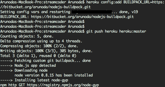 Heroku buildpack works with Bitbucket